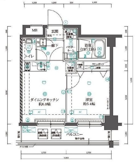 ALTERNA錦糸町 (オルタナ錦糸町) 202 間取り図