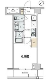 カスタリア本駒込 207 間取り図