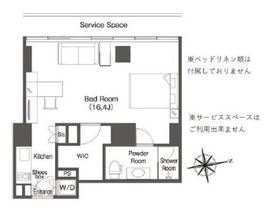 ウエリスアーバン品川タワー 1907 間取り図