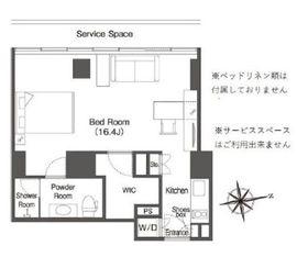 ウエリスアーバン品川タワー 1908 間取り図