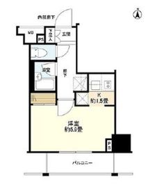 文京春日プラッツ 6階 間取り図