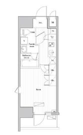 アークマーク大森町アジールコート 1003 間取り図