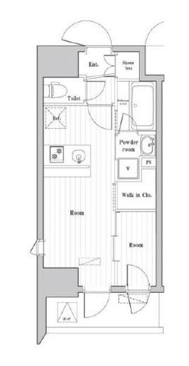 アークマーク大森町アジールコート 901 間取り図