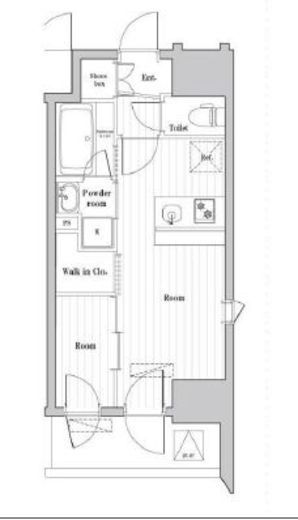 アークマーク大森町アジールコート 502 間取り図