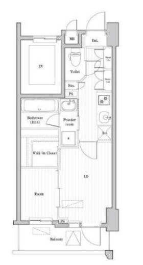 アークマーク大森町アジールコート 904 間取り図