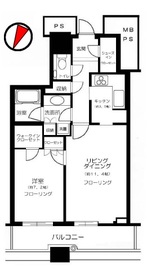 ザ・東京タワーズ シータワー 6階 間取り図