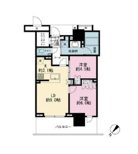 ブランズタワー豊洲 25階 間取り図