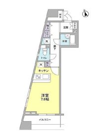 プラティーク三軒茶屋 5階 間取り図