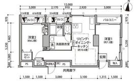 東雲キャナルコートCODAN 11-616 間取り図