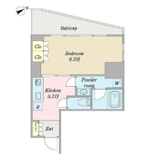 パークホームズ武蔵小山 5階 間取り図