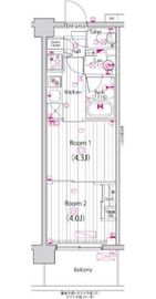 ガーラ・アヴェニュー元住吉 7階 間取り図