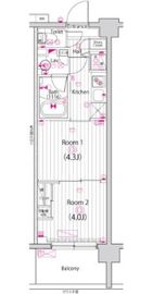 ガーラ・アヴェニュー元住吉 3階 間取り図