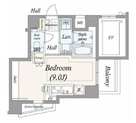 アージョ早稲田 4階 間取り図