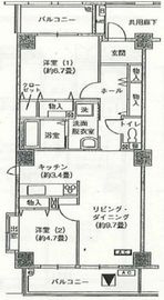 アクティ目黒駅前 1号棟 414 間取り図
