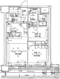 リビオ蒲田ザ・ゲート 8階 間取り図