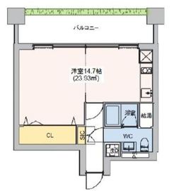 Nakameguro Crossover 408 間取り図