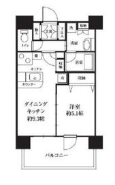 HF西新宿レジデンスイースト 1001 間取り図