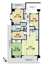 エルザ世田谷 3階 間取り図