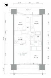 ザ・ガーデンズ東京王子 7階 間取り図