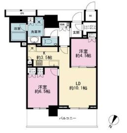 ブランズタワー豊洲 41階 間取り図