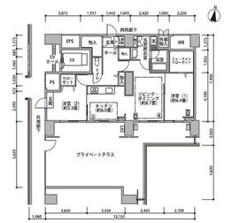 東雲キャナルコートCODAN 17-707 間取り図