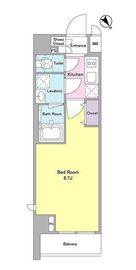 デルックス田端 208 間取り図