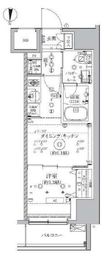 アルテシモ クレルトルテ 8階 間取り図
