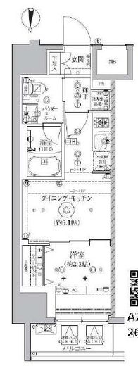 アルテシモ クレルトルテ 6階 間取り図