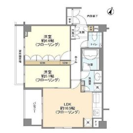 クオリア桜新町 5階 間取り図