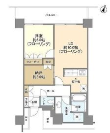 リエトコート武蔵小杉イーストタワー 35階 間取り図