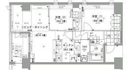 ガーデニエール砧レジデンス 321 間取り図