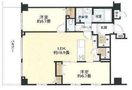 ロワール大井町 2階 間取り図