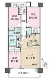 ザ・パークハウス北赤羽 5階 間取り図