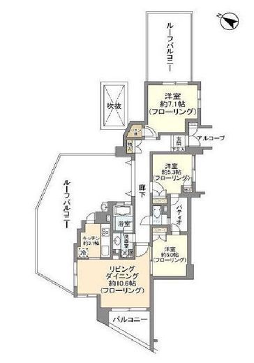 アルス洗足 4階 間取り図