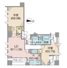 クオリア広尾 11階 間取り図