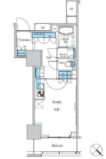 パークアクシス滝野川ラブリーズ 418 間取り図