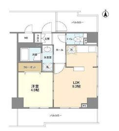 ONE ROOF FLAT TOGOSHI 902 間取り図