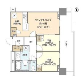 プラウドタワー亀戸クロス 22階 間取り図