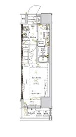 アークマーク巣鴨ステーションⅡ 1202 間取り図