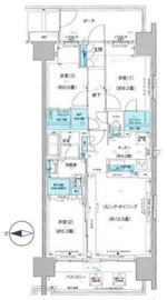 クレストシティ木場 2階 間取り図