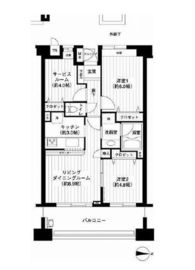 パークビューステージ東陽町 7階 間取り図