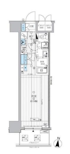 ランドステージ両国 3階 間取り図
