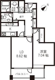 ザ・イトヤマタワー 12F1 間取り図