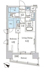 パークアクシス赤羽南 706 間取り図