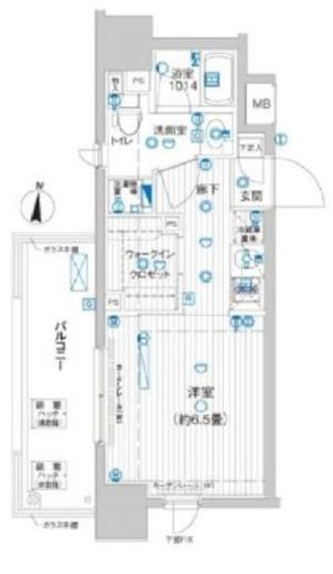 ル・リオン豊洲ウォーターフロント 3階 間取り図