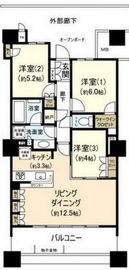 ブリリア有明スカイタワー 17階 間取り図