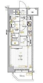 プレミアムキューブ大崎Deux 4階 間取り図