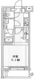 プレミアムキューブ三宿 4階 間取り図