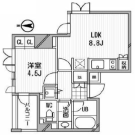 アーデン木場 502 間取り図