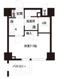 レジディア白金高輪 603 間取り図